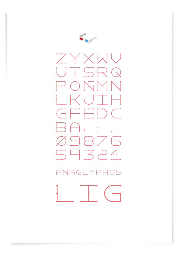 Anaglyphos Typography