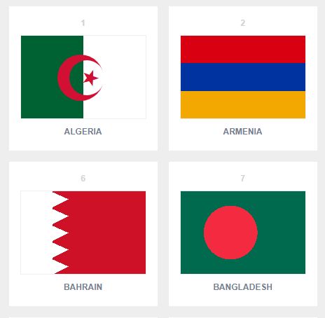 111 Single Div Pure CSS Flags