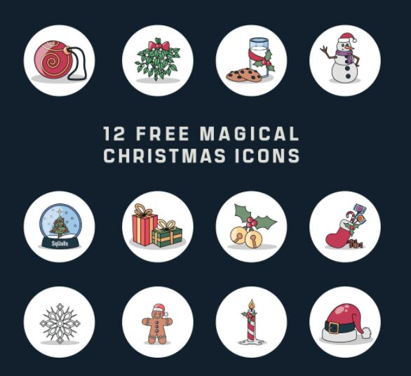 12 Free Christmas Icons