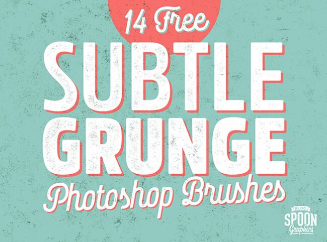 14 Free Subtle Grunge Texture Brushes for Adobe Photoshop