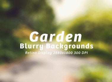 15 Garden Blurry Backgrounds