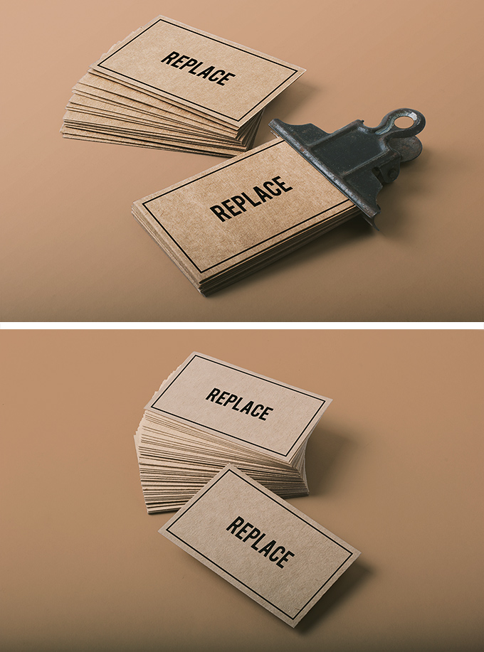 2 Business Card Mock-ups