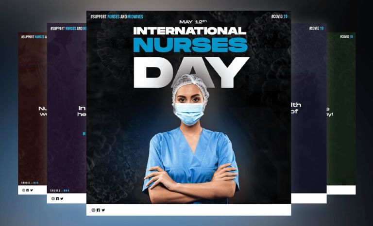 2 International Nurses Day Mockups For Photoshop