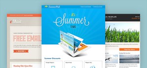 3 Great Designed Newsletter Templates PSD