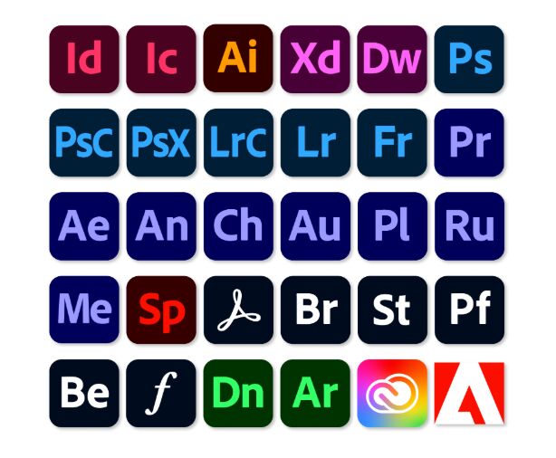 30 Adobe Icons 2020