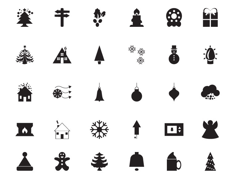 30 Winter Vector Icons
