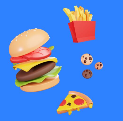 3D Food Icons Free