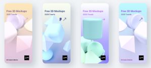 3D Models And Mobile Mockups