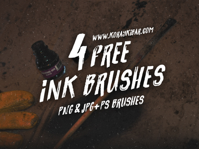 4 Free Ink Brushes