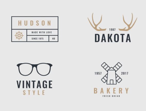 4 Retro and Vintage Logos