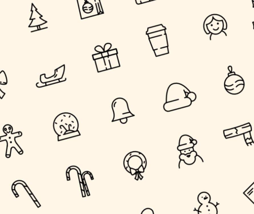 40 Christmas Line Icons