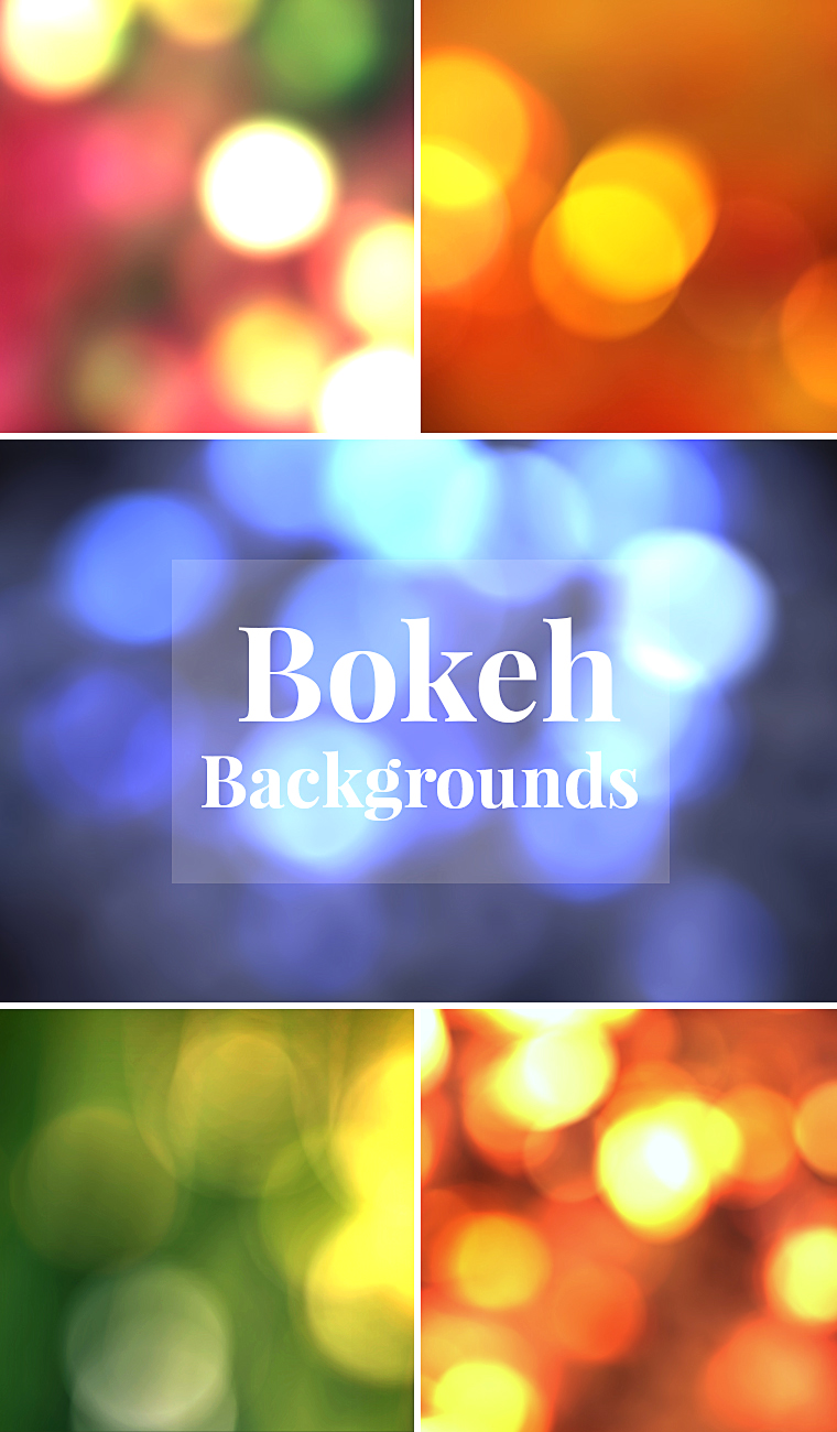 5 Bokeh Backgrounds – Freebie