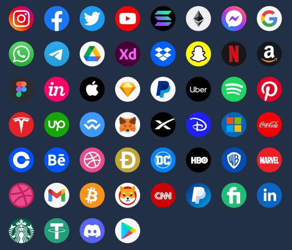 50+ Free Social Icons