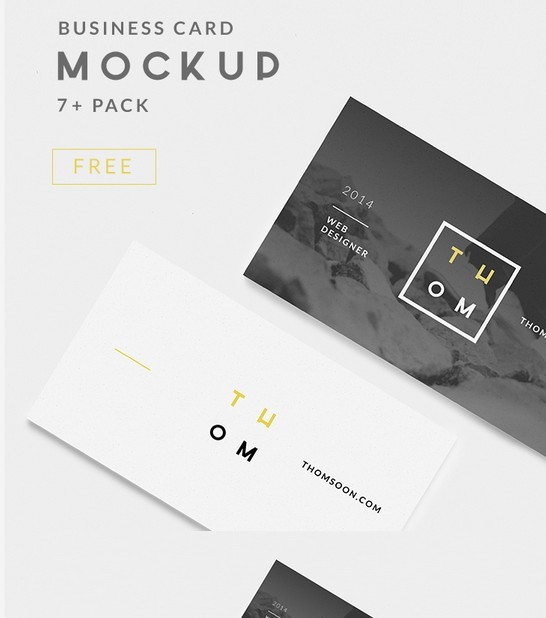 7+ Clean Business Card FREE MOCKUP