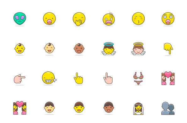 787 Free Vector Emojis Pack