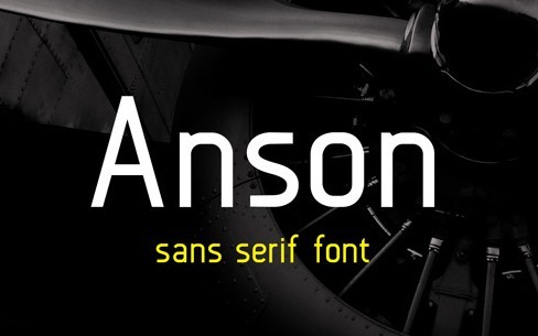 A Free Sans Serif Font - Anson