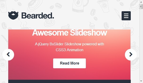 A Responsive CSS3 and HTML5 Blogging And Portfolio Theme For Wordpress - Bearded