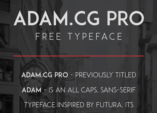 ADAM.CG PRO — FREE FONT