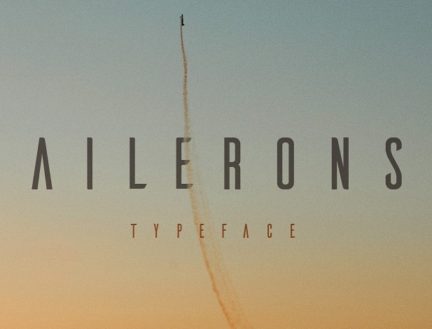Ailerons - free typeface
