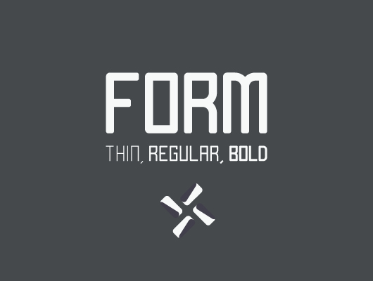 All Caps Form Typeface