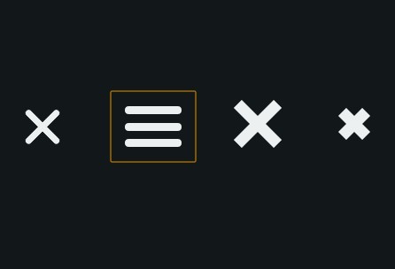 Animated Navigation Icons with CSS Transforms