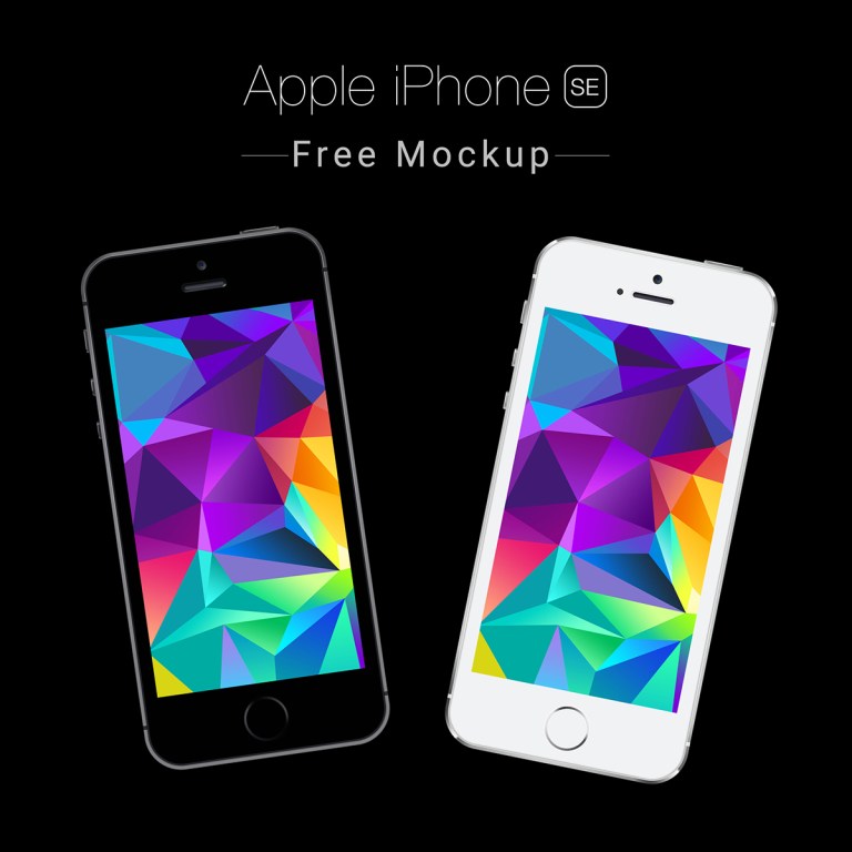 Apple iPhone SE Free Mockup PSD
