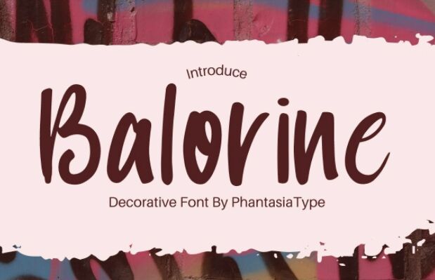 Balorine Font