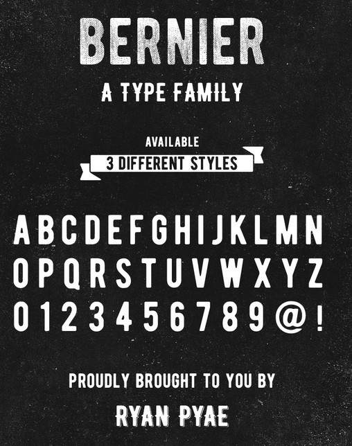 BERNIER Free Typefamily