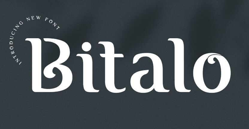 Bitalo Display Font