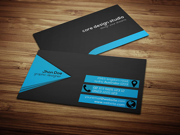 Black & stylish Business card