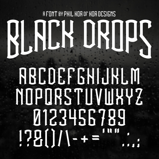 BlackDrops (font)
