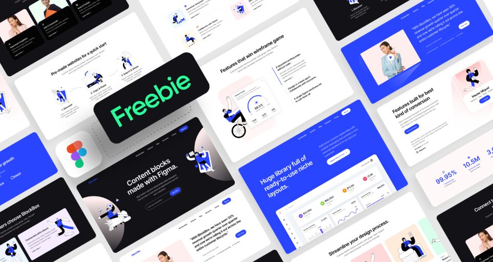 Block Box Wireframe Kit For Figma