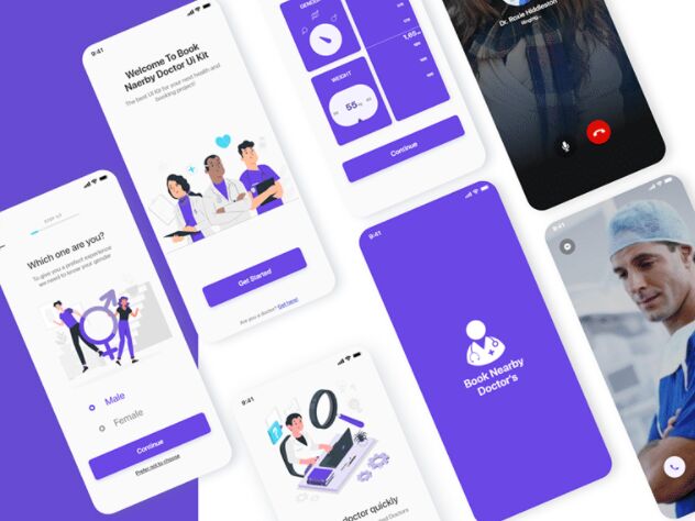 Book A Doctor Mobile UI Kit