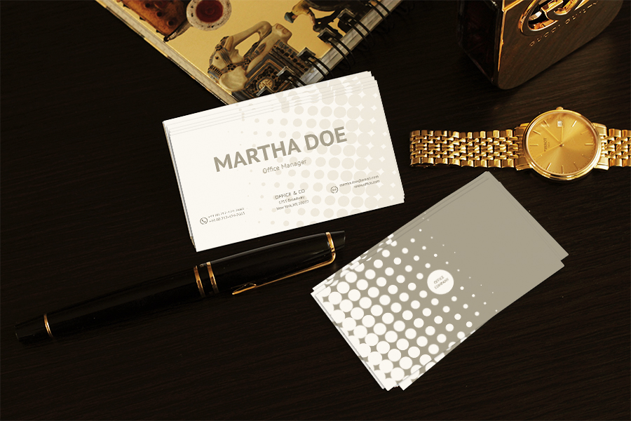 Business card mockup
