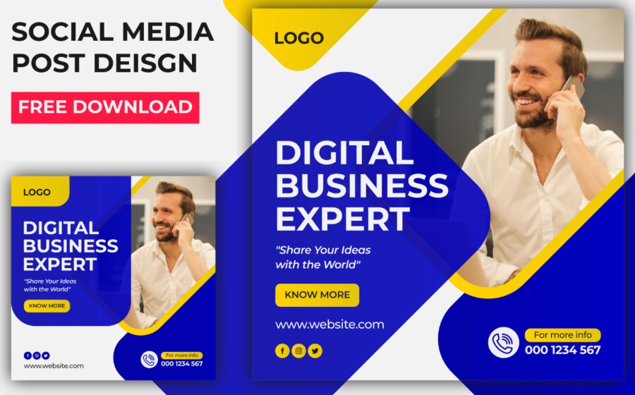 Business Social Media Post Design Template