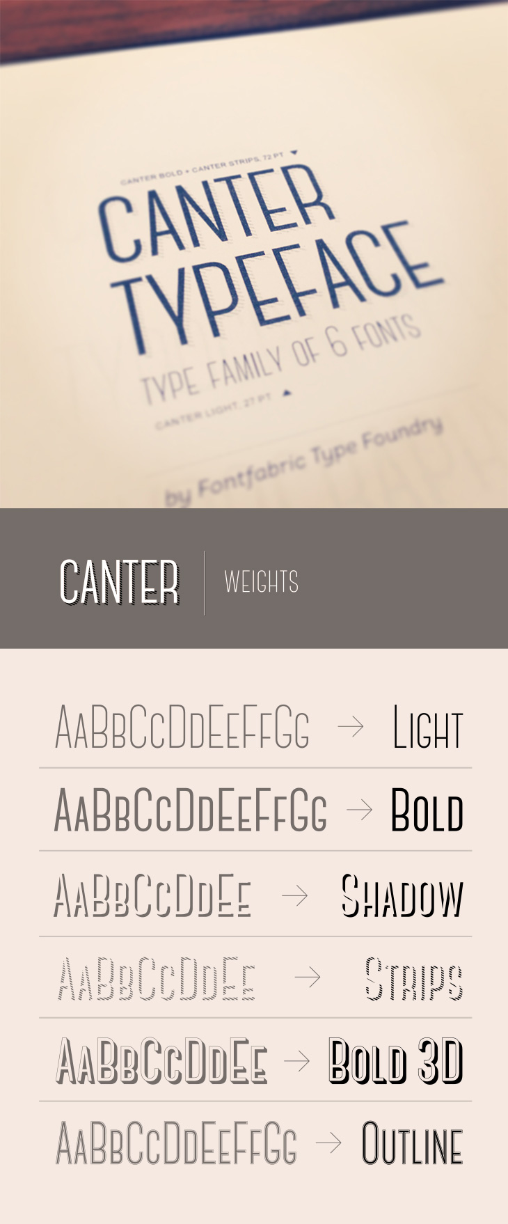 Canter free font