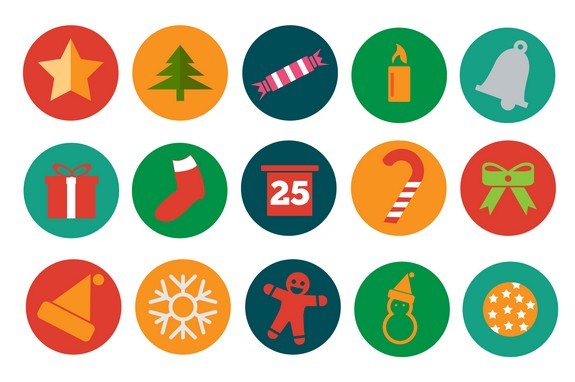 Christmas Flat Icons Pack