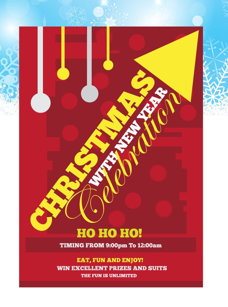 Christmas Flyer and New Year Freebie Design