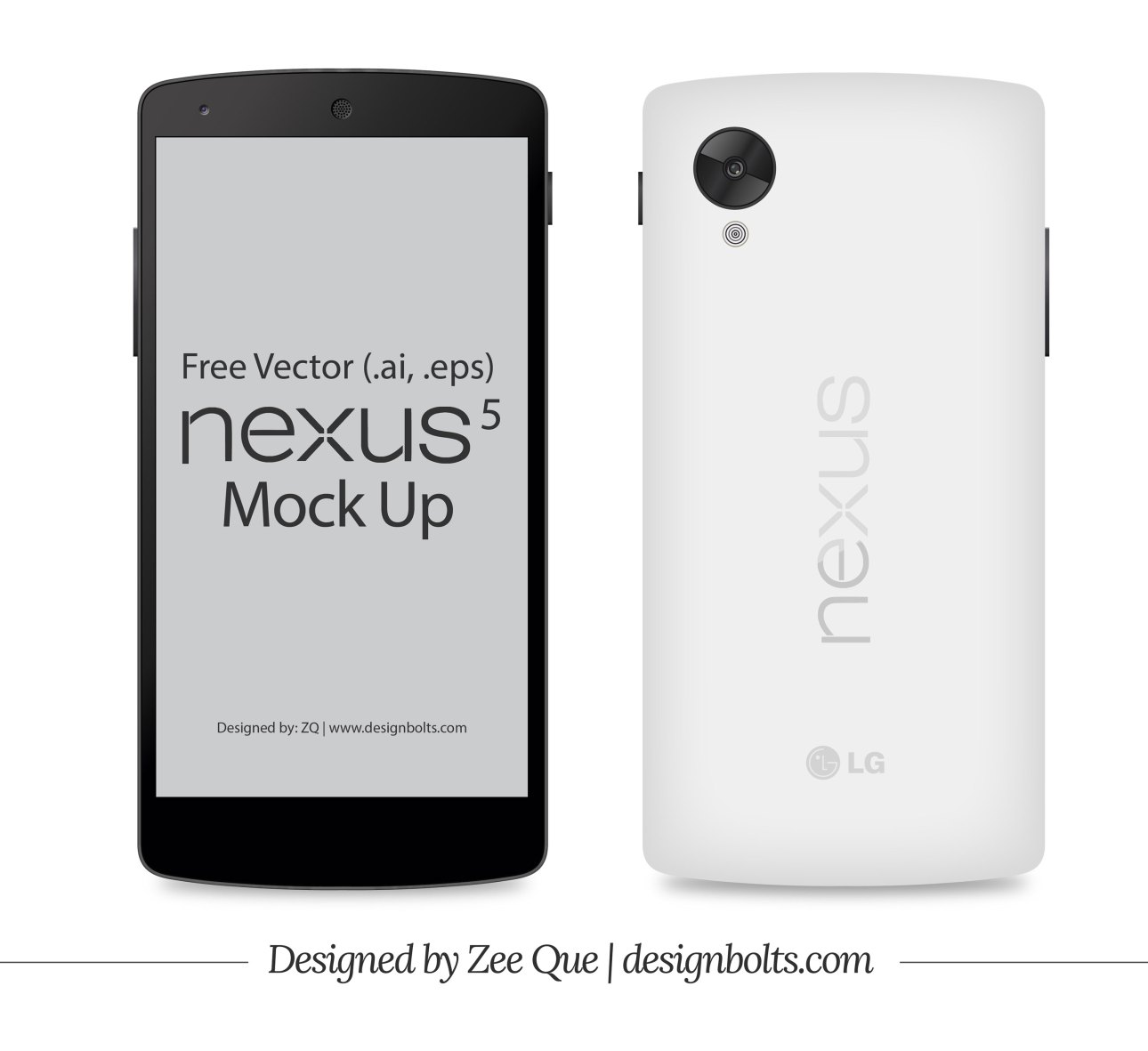 Collection Of Google Nexus 5 Mockup Templates
