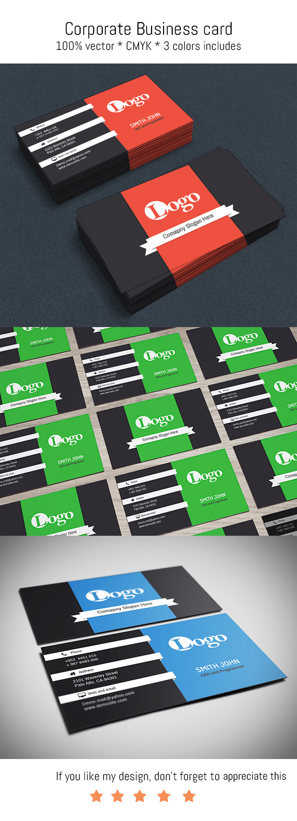 Corporate Business card (free download)