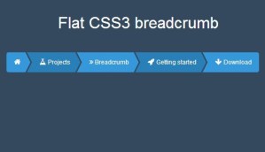 Creating A Flat Style Breadcrumb With Pure CSS3