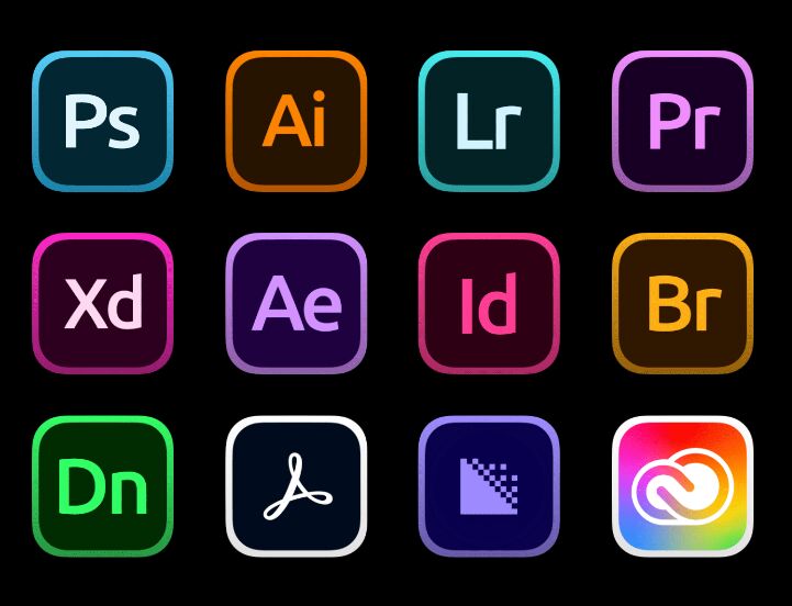 Creative Cloud Icons For Big Sur