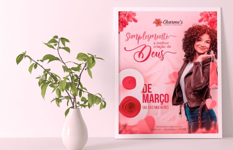 Creative Women's Day Flyer Mockup (PSD)