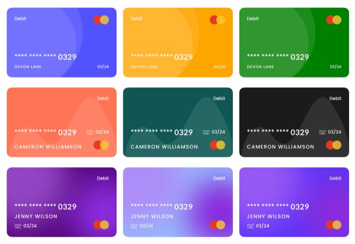 Debit Card Templates Figma