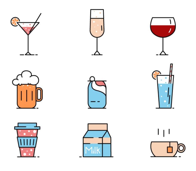 Drinks Free Icon Pack