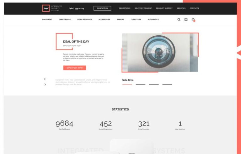 e-shop Web Template Figma