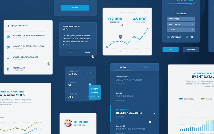 EVENTRAY FREE UI KIT