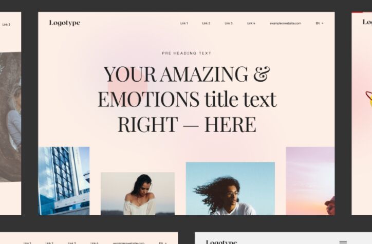 Fashion Website Headers Figma