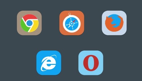 Flat Browser Icons
