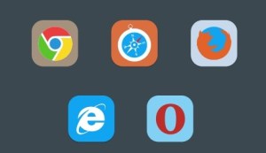 Flat Browser Icons